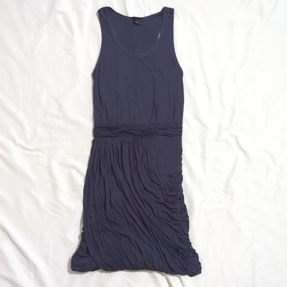 Club Monaco Sleeveless Ruched Mini Dress, Color Navy Size 0